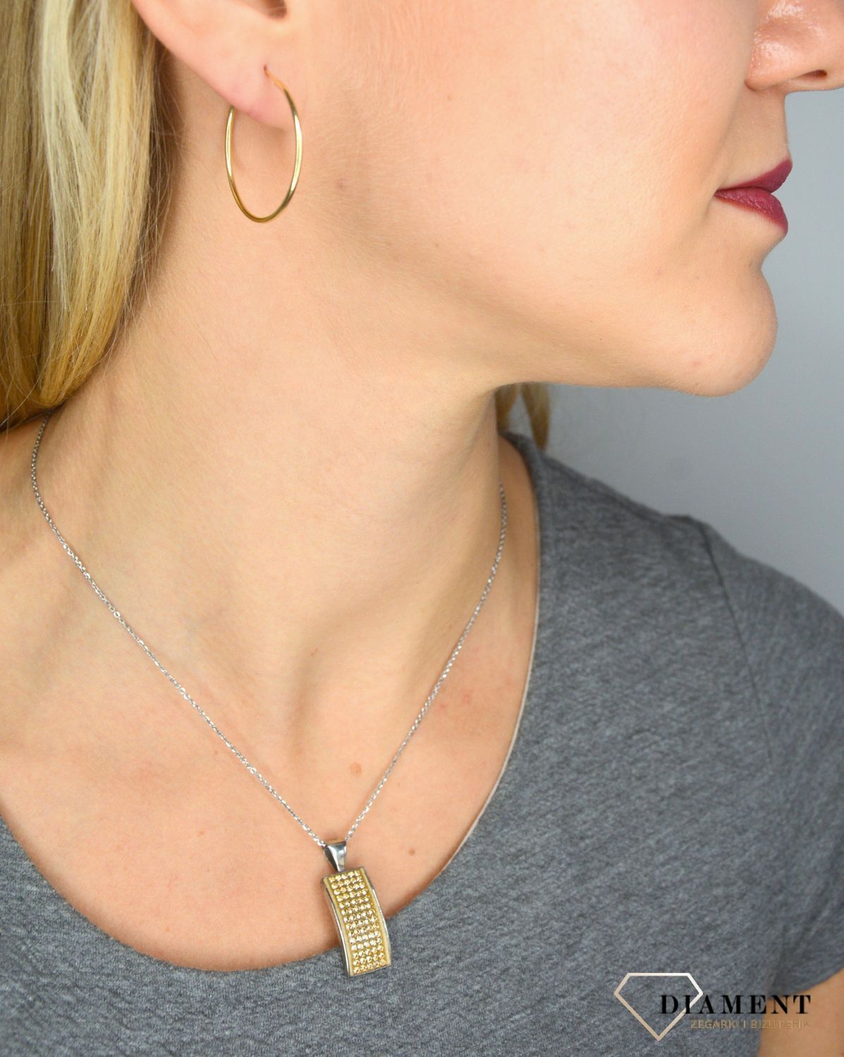 Złote kolczyki koła 333 gładkie 3 cm , delikatne ✓ Złote kolczyki koła ✓ Prezent dla mamy ✓ Kolczyki złote w Sklepie  (3).jpg